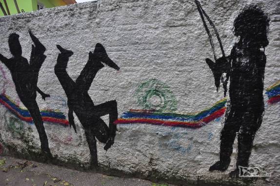 Arte nos becos da Barra da Lagoa, em Florianópolis, Santa Catarina